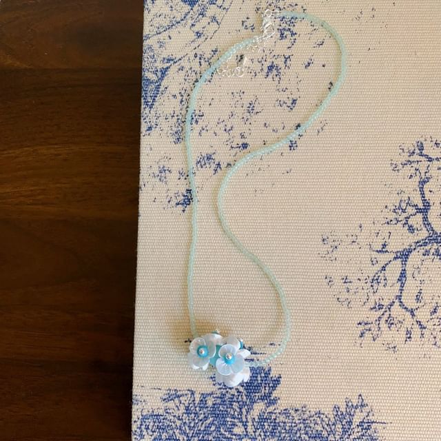 Beaded Necklace Earring / Drop Floral