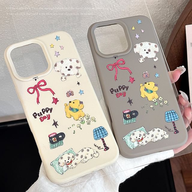Phone Case Cartoon Print Dog