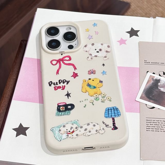 Phone Case Cartoon Print Dog