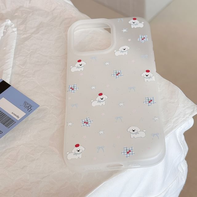 Phone Case Cartoon Dog Print