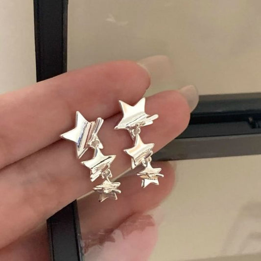 Ear Alloy Star Dangle / Cuff Earring