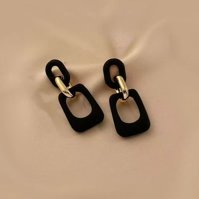 Geometric Alloy Earring Dangle Acrylic