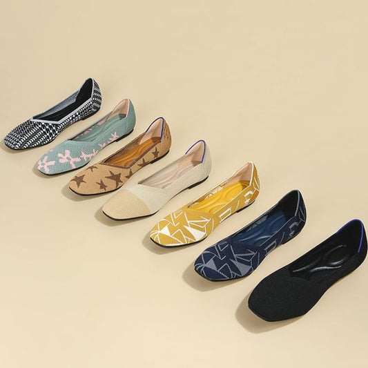 Ballerines à bout carré