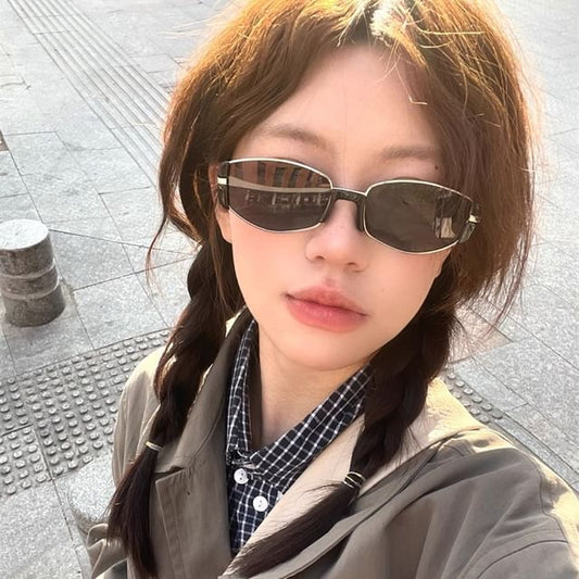 Rectangular Plain Sunglasses