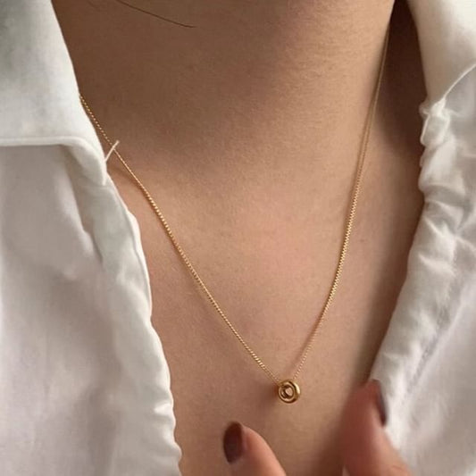 Pendant Necklace Sterling Silver Bead