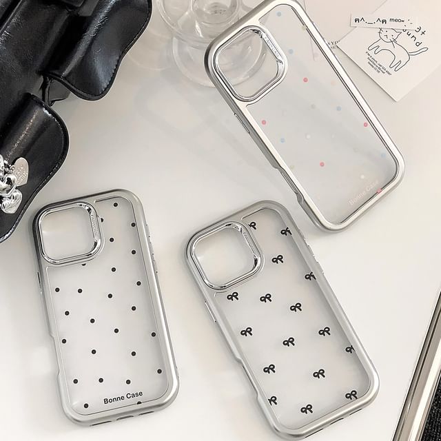 Dot Phone Case Bow / Polka