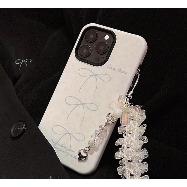 Bow Charm Case / Lace Set Phone