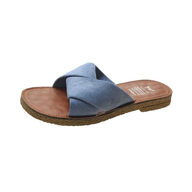 Cross Sandals Criss Slide