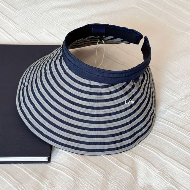 Visor Brim Striped Wide
