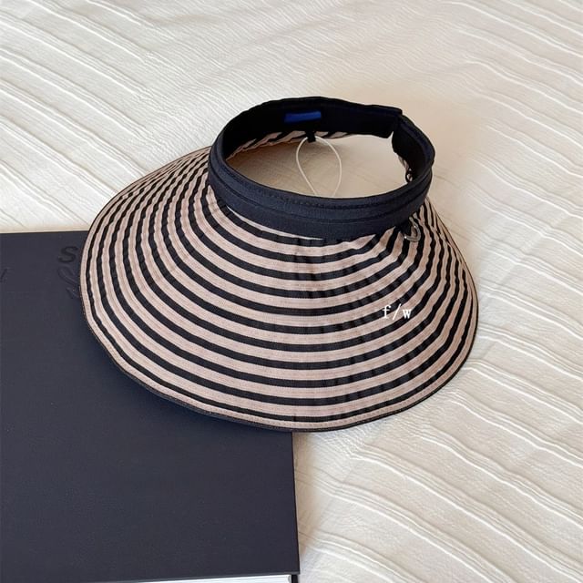 Visor Brim Striped Wide