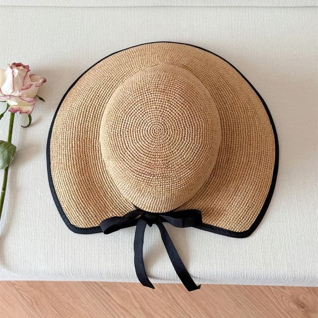 Tone Straw Cloche Two Hat