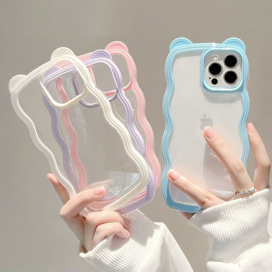 Case Transparent Bear Ear iPhone