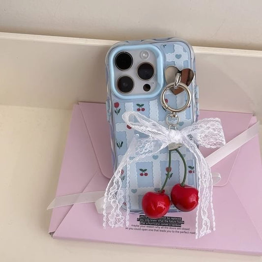 Case Charm / Set Print iPhone Floral