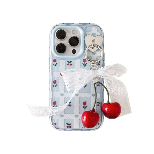 Case Charm / Set Print iPhone Floral
