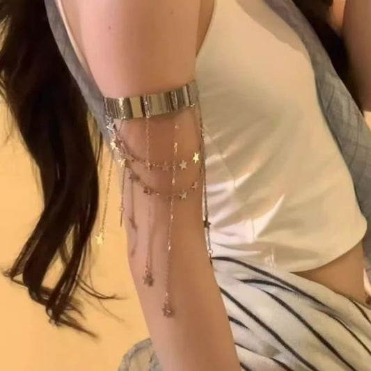 Armlet Open Fringed Alloy Star