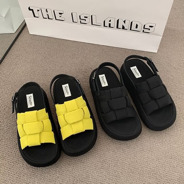 Sandals Woven Platform