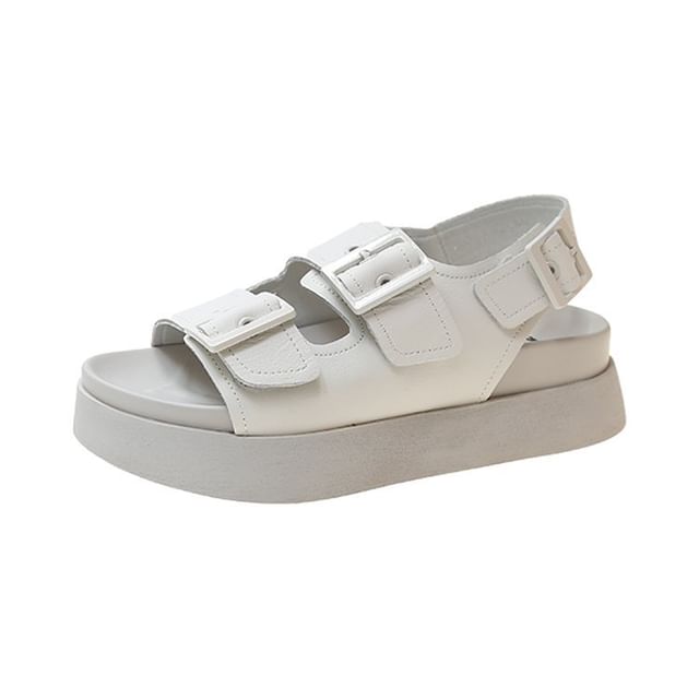 Platform Buckled Sandals