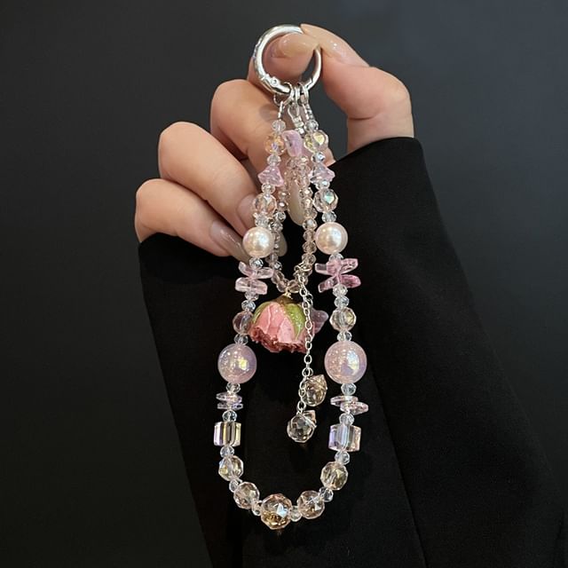 Pad Beaded Lanyard Phone with