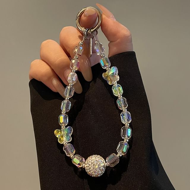 Beaded Lanyard Phone Butterfly