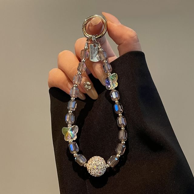 Butterfly Lanyard Beaded Phone