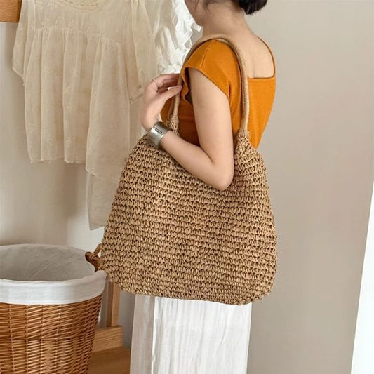 Bag Tote Plain Straw
