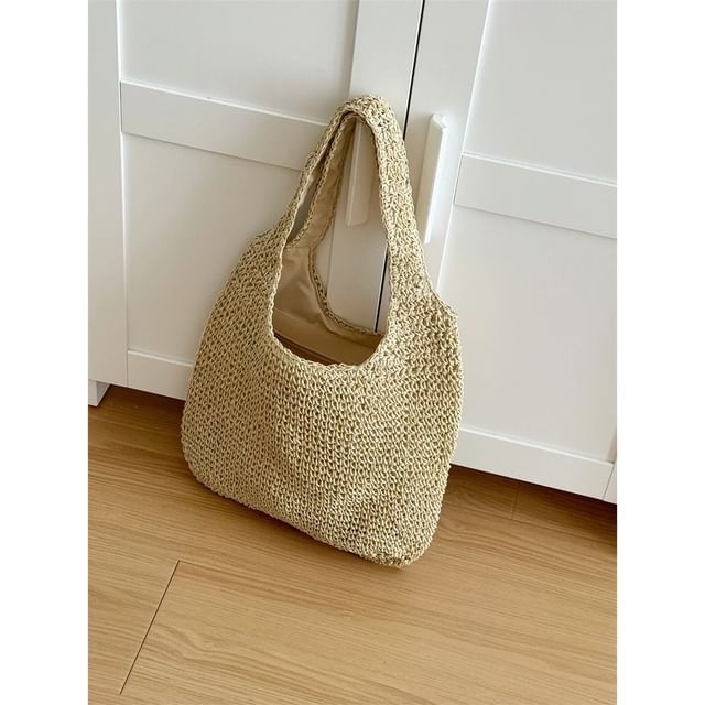 Straw Tote Plain Bag