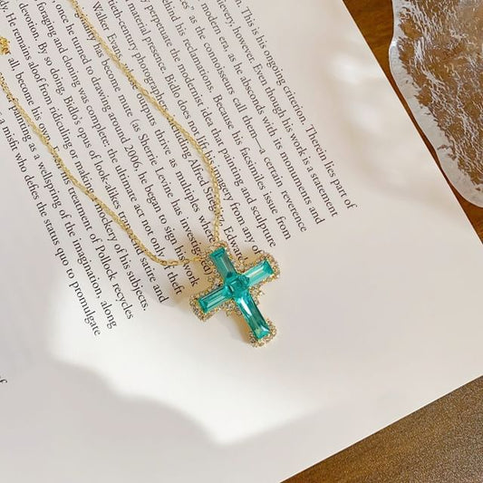 Alloy Pendant Necklace Chain Cross