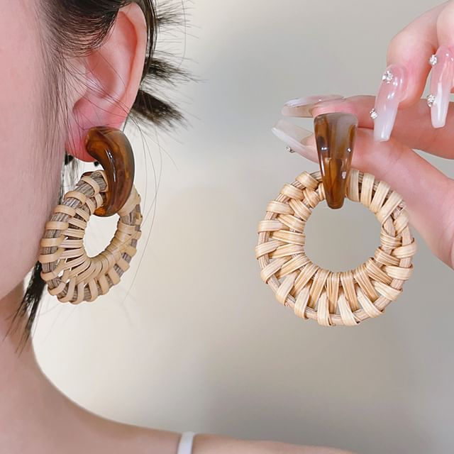 Hoop Woven Earring Drop