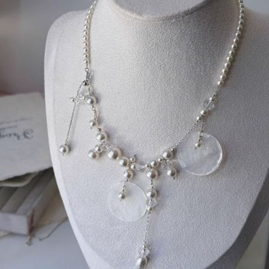 Necklace Pearl Faux