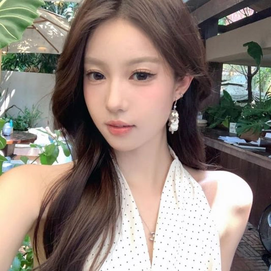 Hook Shell Dangle Disc Earring