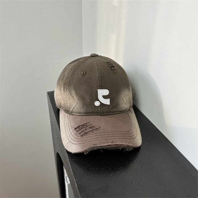 Cap Distressed Embroidered Baseball