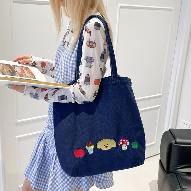 Dog Tote Print Bag