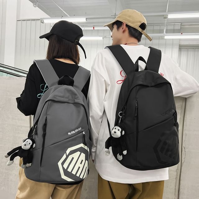 Lettering Backpack Godzilla Set Charm Bag /