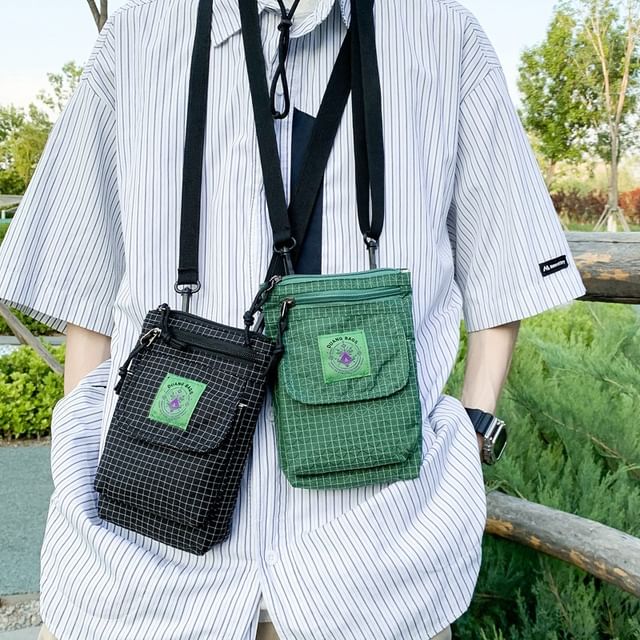 Bag Crossbody Striped Flap