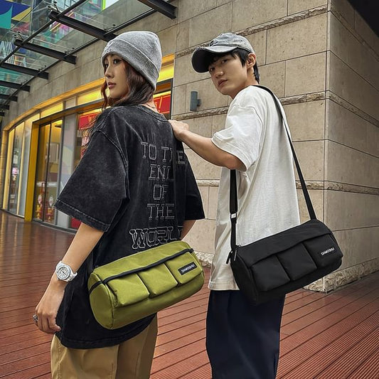 Bag Barrel Crossbody Lettering