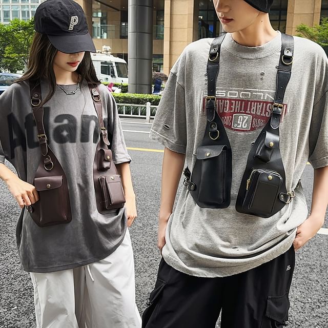 Belt Leather Bag Faux