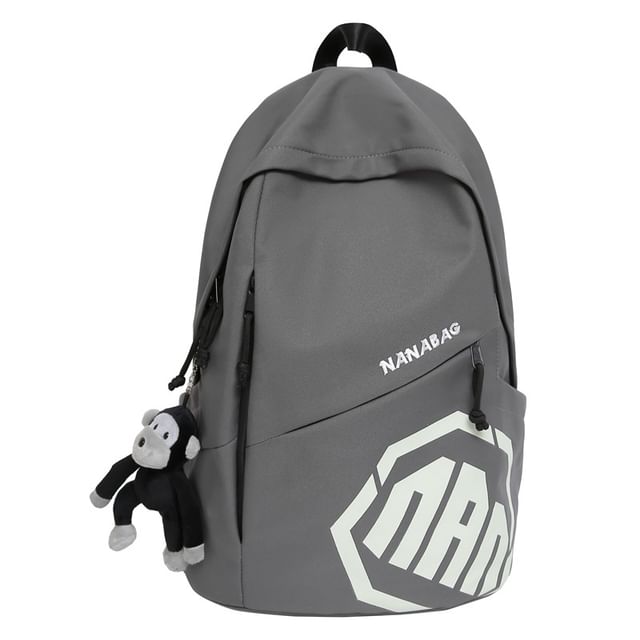 Lettering Backpack Godzilla Set Charm Bag /