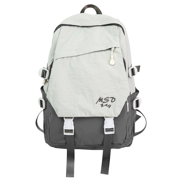 Flap Lettering Backpack Buckled