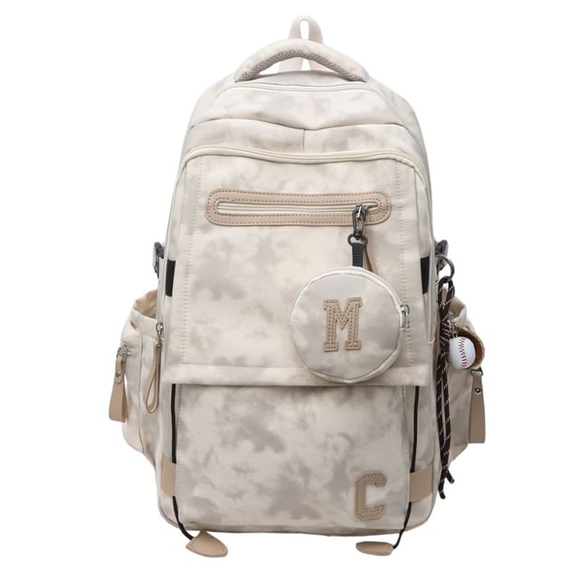 Camouflaged Backpack / Print Purse Set Coin