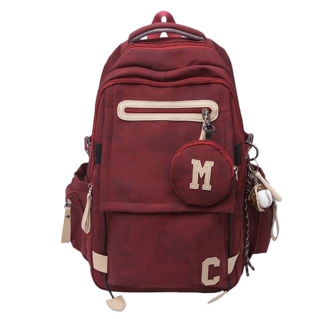 Camouflaged Backpack / Print Purse Set Coin