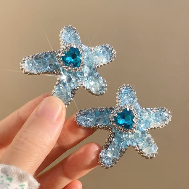 Hair Set Clip Starfish /