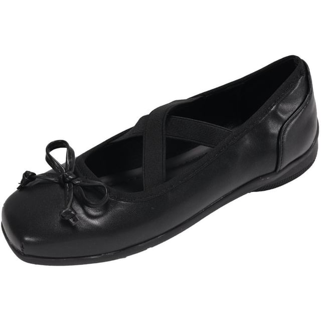 Bow Flats Toe Square Ballet