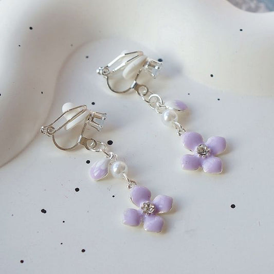 Floral / Clip Earring Dangle On