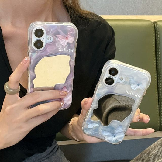 Butterfly Case Phone Mirrored