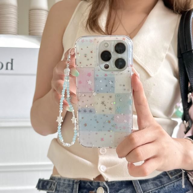 Strap Case / Phone Set Checker Star