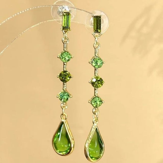 Drop Earring Teardrop Rhinestone