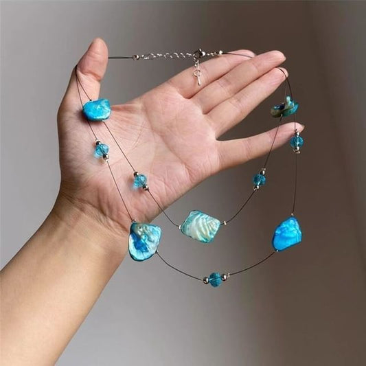 Irregular Gemstone Necklace Beaded Layered