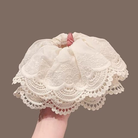Trim Scrunchie Ruffle Lace