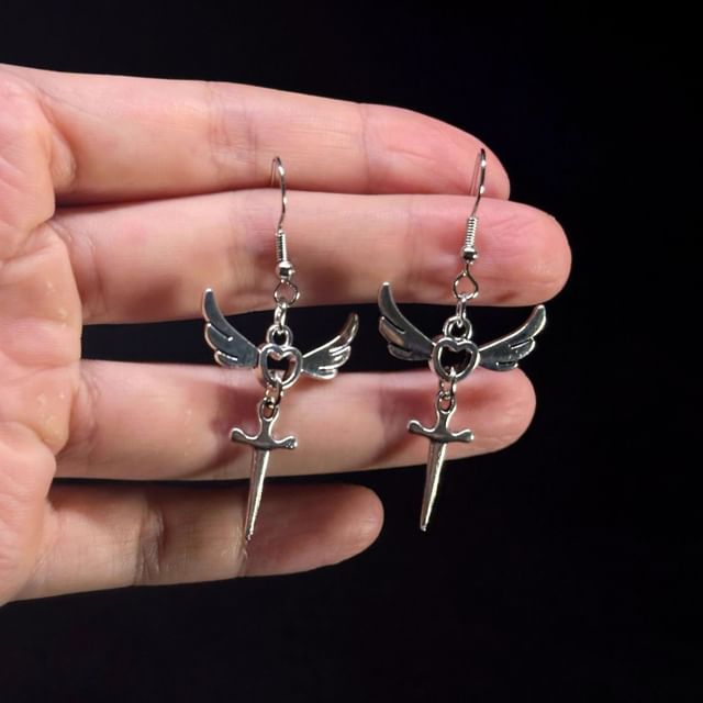 Dangle Sword Wing Earring