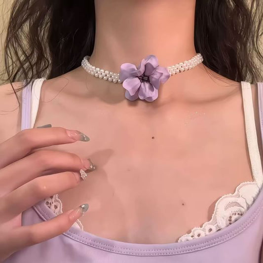Choker Beaded Floral